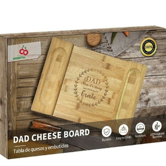 Dad Bamboo Cheese Board - Picture 6 of 7